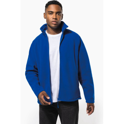 Men's microfleece zip jacket with raglan sleeves